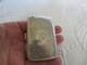Ancienne Boite &agrave; Cigarette Porte Carte En Argent Massif Anglais 43 Gr