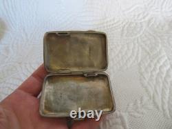 Ancienne boite à cigarette porte carte en argent massif anglais 43 gr