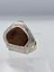 Ancienne Boite à Priser Tabatière Argent Massif 18 ème Couvercle Pierre Agate