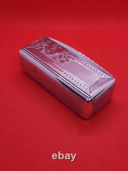 Ancienne boite tabatiere art nouveau argent massif tête de sanglier