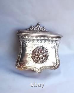 Ancienne cartouchière Ottomane en argent massif fin XVIIIème