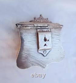 Ancienne cartouchière Ottomane en argent massif fin XVIIIème