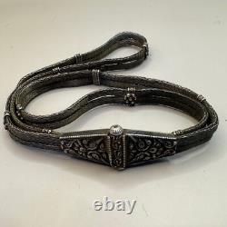 Ancienne ceinture de reine grecque romaine en argent massif 2000+ ans