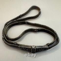 Ancienne ceinture de reine grecque romaine en argent massif 2000+ ans