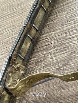 Ancienne ceinture en argent massif Russe orientale 783 gr époque fin XIX siècle