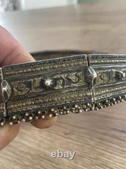 Ancienne ceinture en argent massif Russe orientale 783 gr époque fin XIX siècle