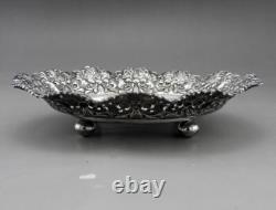 Ancienne coupe à pieds En Argent Massif poinçonée Asie Cambodge Thailande