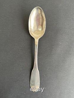 Ancienne cuillère fermiers généraux argent massif sterling silver minerve XVIII°