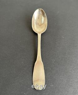 Ancienne cuillère fermiers généraux argent massif sterling silver minerve XVIII°