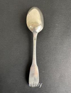 Ancienne cuillère fermiers généraux argent massif sterling silver minerve XVIII°