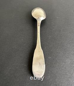 Ancienne cuillère fermiers généraux argent massif sterling silver minerve XVIII°