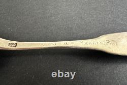 Ancienne cuillère fermiers généraux argent massif sterling silver minerve XVIII°