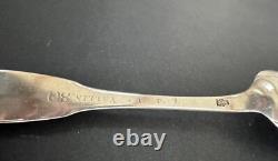 Ancienne cuillère fermiers généraux argent massif sterling silver minerve XVIII°