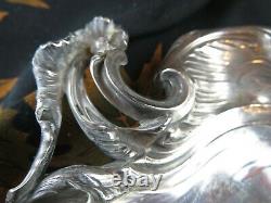 Ancienne ecuelle coupe style LXV en argent massif poincon etranger epXIXe silver
