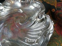 Ancienne ecuelle coupe style LXV en argent massif poincon etranger epXIXe silver