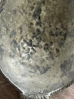 Ancienne épingle à cheveux cuillère en argent massif Tupo Tupu