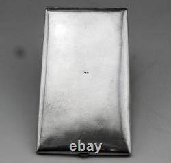 Ancienne étui à cigarettes en argent massif Asie Cambodge Indochine 85.8grs