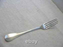 Ancienne fourchette à entremet en argent massif orfèvre JG 46 gr