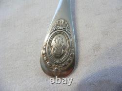 Ancienne fourchette à entremet en argent massif orfèvre JG 46 gr
