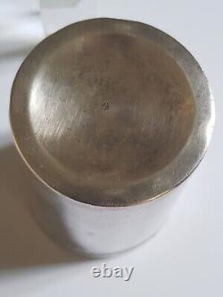 Ancienne grande timbale Gobelet en argent massif poinçon minerve 106 Grammes