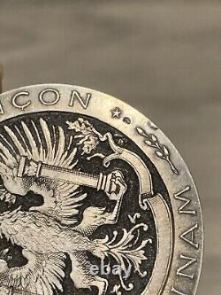 Ancienne médaille centenaire Victor Hugo en argent massif