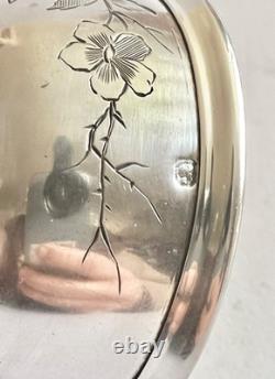 Ancienne paire de coquetier diabolo en argent massif minerve période art nouveau