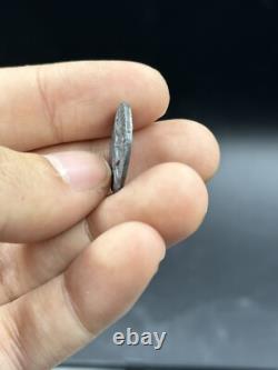 Ancienne pièce de collection en argent massif Kushan Empire King Kanishka l