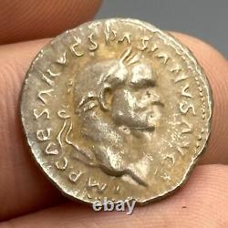 Ancienne pièce de monnaie grecque romaine en argent massif double face roi