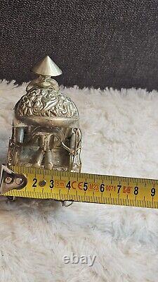Ancienne pousse-pousse, chinois / Chine, en argent, fait main / artisanal 61g