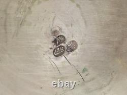 Ancienne superbe Boite ronde argent massif Empire Ottoman très ouvragée XIX-XXe