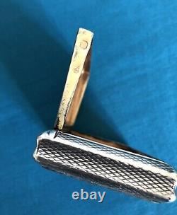 Ancienne tabatière en argent massif VIEILLARD boite à tabac Coffret no MINERVE