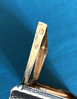 Ancienne tabatière en argent massif VIEILLARD boite à tabac Coffret no MINERVE