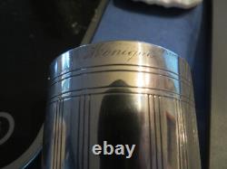 Ancienne timbale art déco en argent massif orfévre Cardeilhac Paris 103 gr