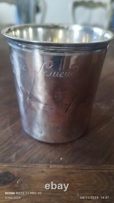 Ancienne timbale en argent massif Vieillard 1er Titre 58grs