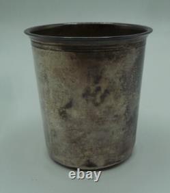 Ancienne timbale en argent massif minerve