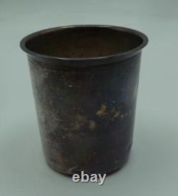 Ancienne timbale en argent massif minerve