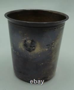 Ancienne timbale en argent massif minerve