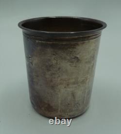 Ancienne timbale en argent massif minerve