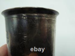 Ancienne timbale en argent massif minerve