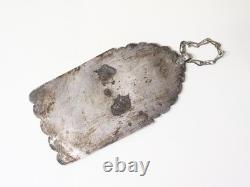 Ancienne très belle Khamsa Etoilée Talisman Berbère en argent massif Ethnique Ma