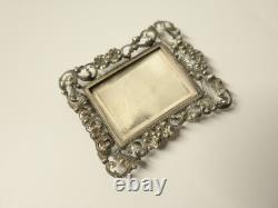 Anciens deux Cadres miniatures argent massif et cuivre doré XXème siècle