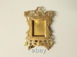 Anciens deux Cadres miniatures argent massif et cuivre doré XXème siècle