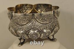 Antique Persian Silver Bowl Coupe Ancien Argent Massif