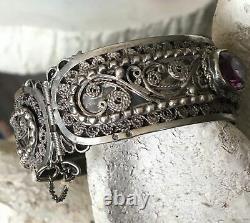 Antique Silver Berber Bracelet Ancien Mauresque Kabyle 19eme En Argent Ethnique