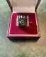 Art Deco Camee En Onyx, Argent Massif, Tank Chevaliere Bague Ancienne
