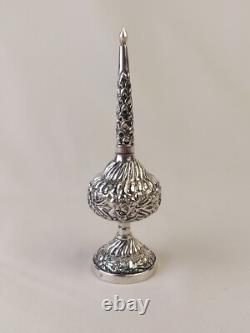 Aspersoir ancien Argent Massif Poinçon 800 Art Du Maghreb Oriental Flacon Parfum