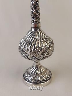 Aspersoir ancien Argent Massif Poinçon 800 Art Du Maghreb Oriental Flacon Parfum