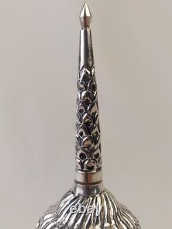 Aspersoir ancien Argent Massif Poinçon 800 Art Du Maghreb Oriental Flacon Parfum