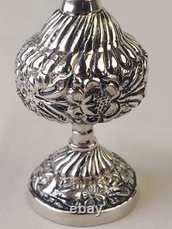 Aspersoir ancien Argent Massif Poinçon 800 Art Du Maghreb Oriental Flacon Parfum
