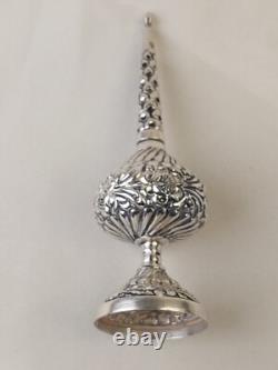 Aspersoir ancien Argent Massif Poinçon 800 Art Du Maghreb Oriental Flacon Parfum